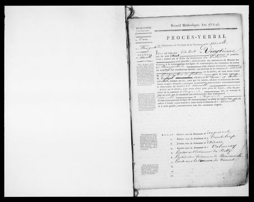Procès-verbal de délimitation du territoire