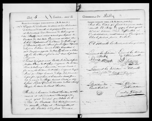 Procès-verbal de délimitation du territoire
