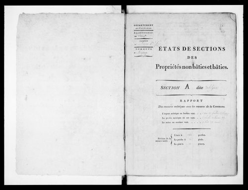 état de section