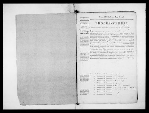 Procès-verbal de délimitation du territoire