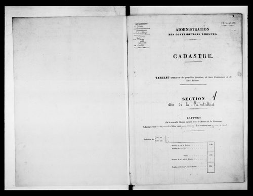 état de section (1832)