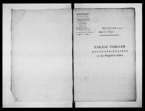 état de section