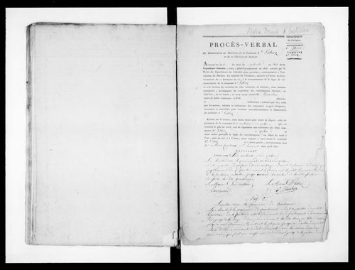 Procès-verbal de délimitation du territoire