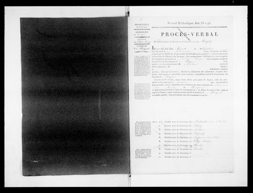 Procès-verbal de délimitation du territoire