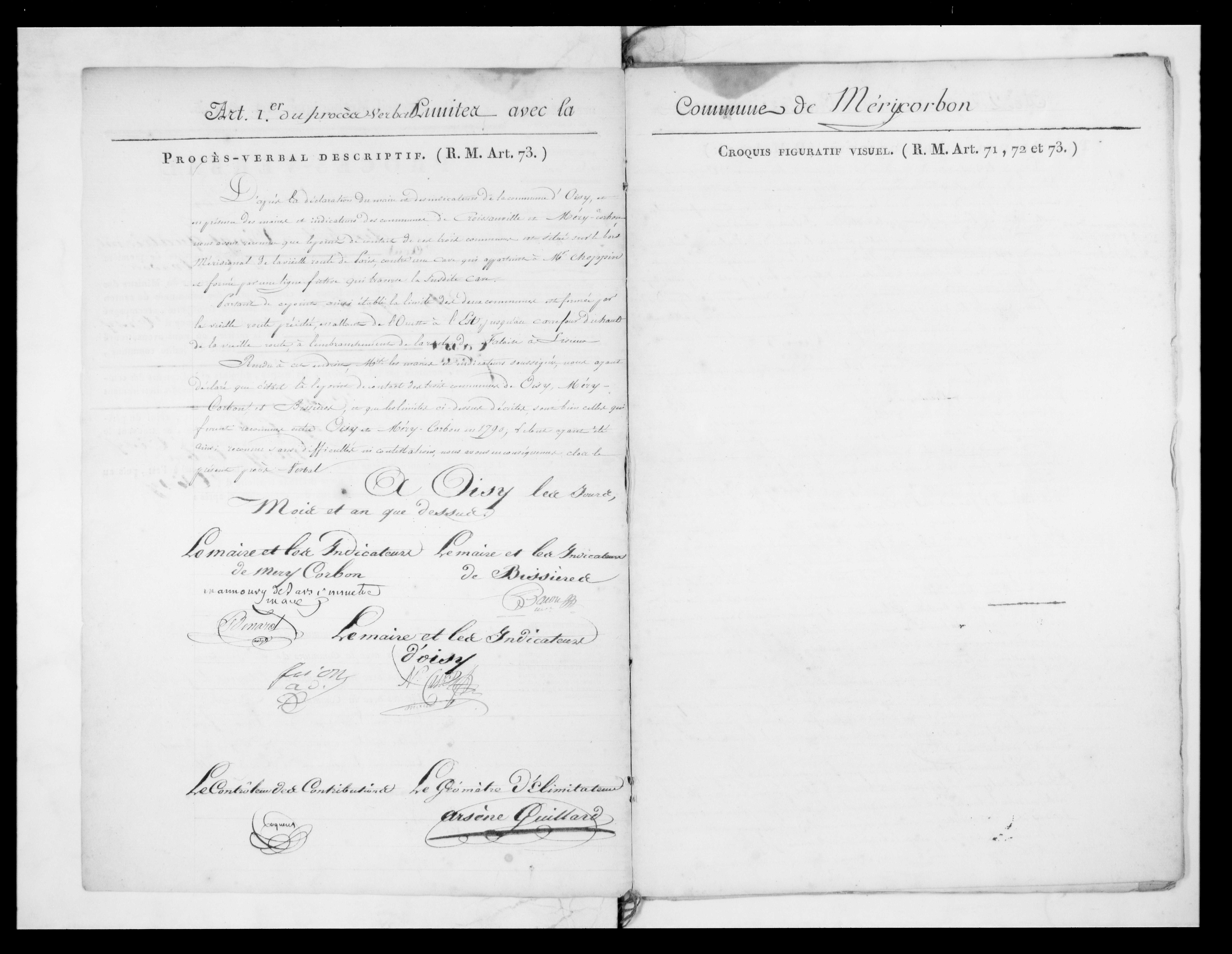 Procès-verbal de délimitation du territoire