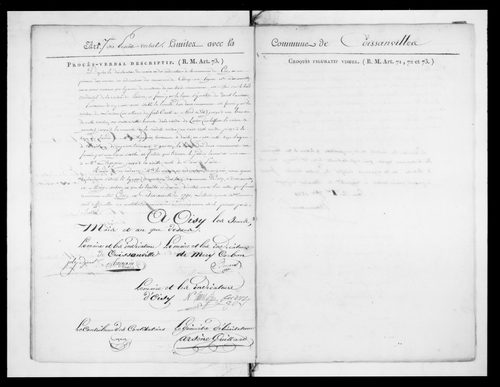Procès-verbal de délimitation du territoire