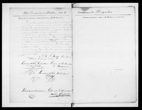 Procès-verbal de délimitation du territoire