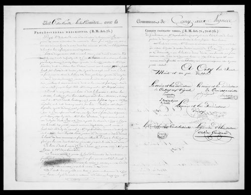Procès-verbal de délimitation du territoire