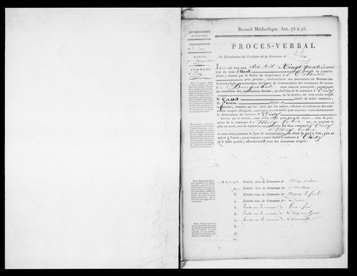 Procès-verbal de délimitation du territoire