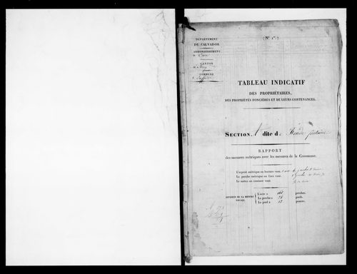 état de section