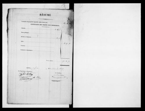 état de section
