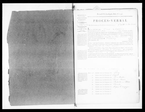 Procès-verbal de délimitation du territoire