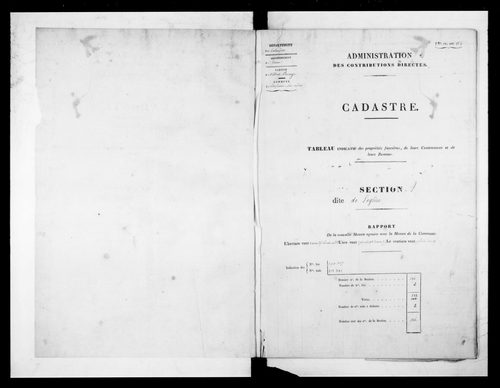 état de section (1837)