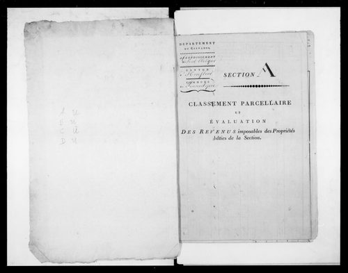 état de section (1810)