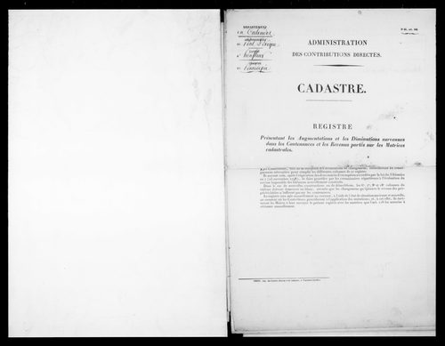 matrice cadastrale des propriétés foncières (bâties et non bâties)
