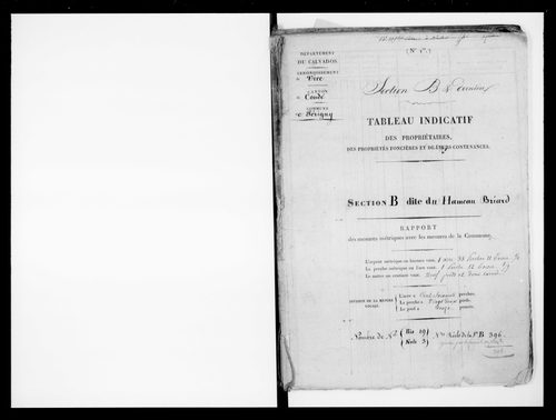 état de section