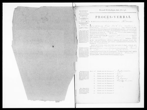 Procès-verbal de délimitation du territoire