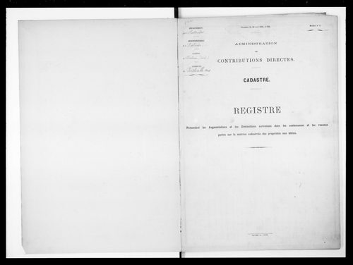 matrice cadastrale des propriétés foncières (bâties et non bâties)