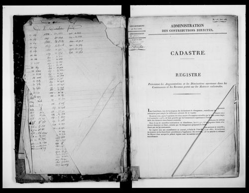 matrice cadastrale des propriétés foncières (bâties et non bâties)