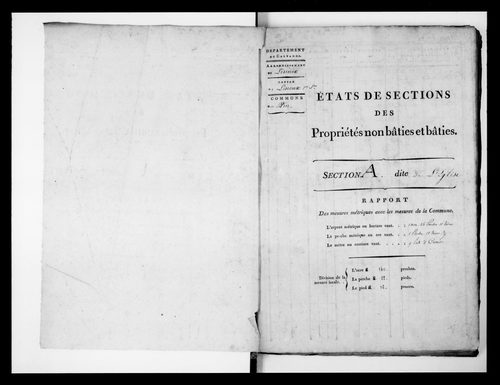 état de section (s.d.)