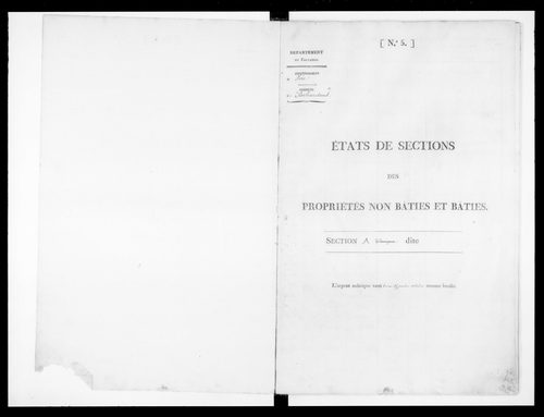 état de section