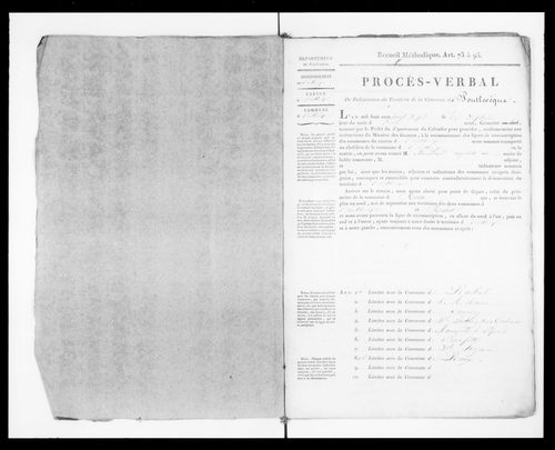 Procès-verbal de délimitation du territoire