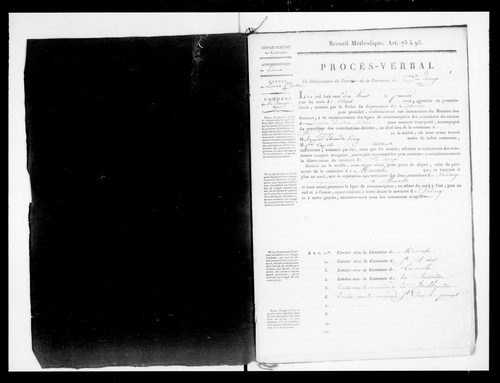 Procès-verbal de délimitation du territoire