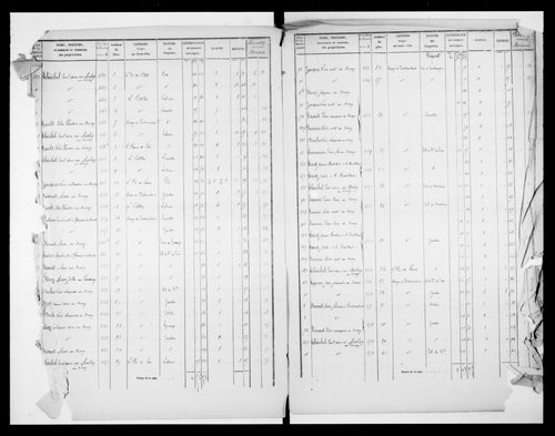 matrice cadastrale des propriétés foncières (bâties et non bâties)