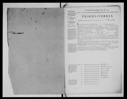 Procès-verbal de délimitation du territoire