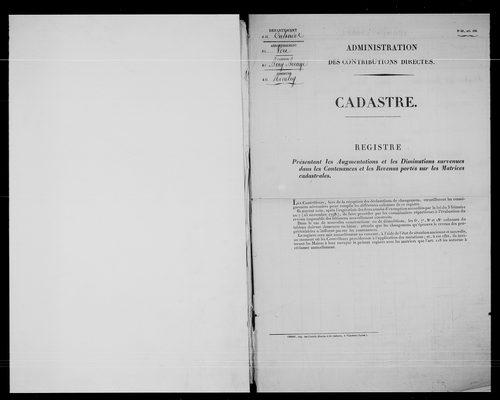 matrice cadastrale des propriétés foncières (bâties et non bâties)