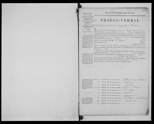 Procès-verbal de délimitation du territoire