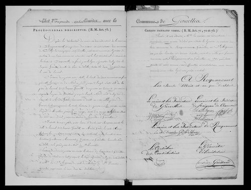 Procès-verbal de délimitation du territoire