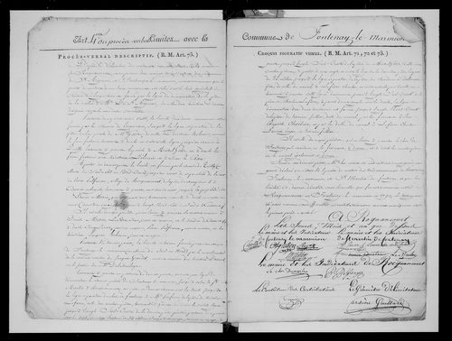 Procès-verbal de délimitation du territoire