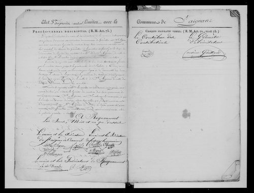 Procès-verbal de délimitation du territoire
