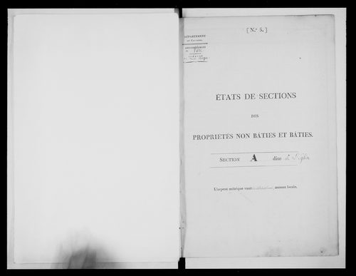 état de section