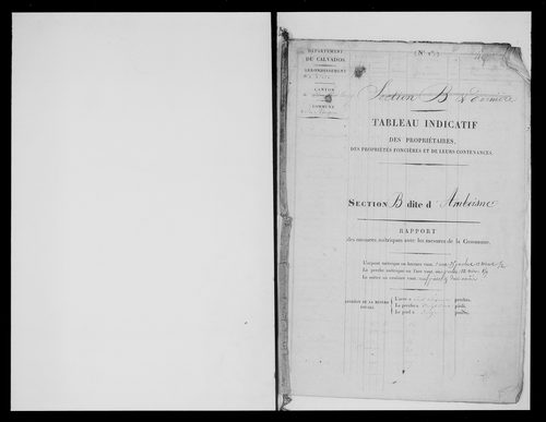 état de section