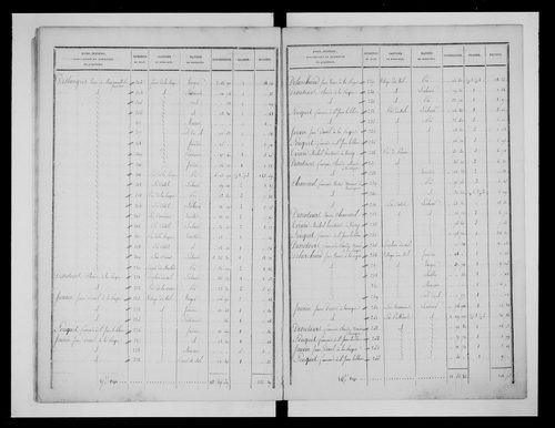 état de section