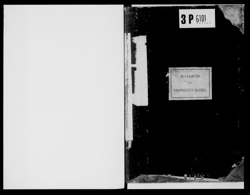 matrice cadastrale des propriétés bâties