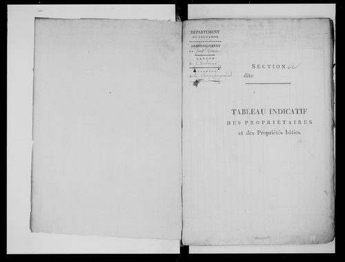 état de section (s.d.)