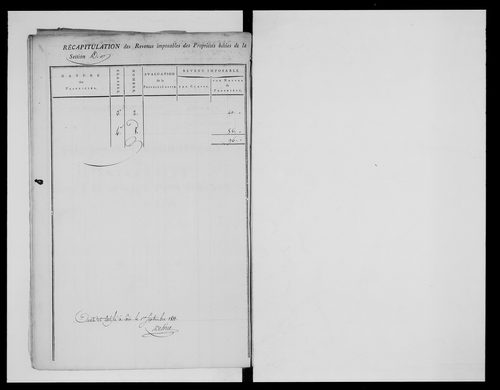 état de section (1811)
