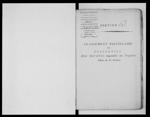 état de section (1811)