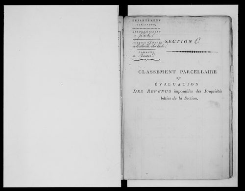état de section (1811)