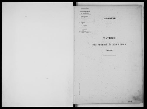 matrice cadastrale des propriétés non bâties