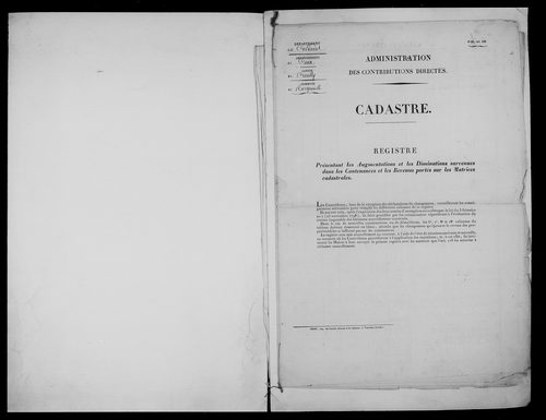 matrice cadastrale des propriétés foncières (bâties et non bâties)