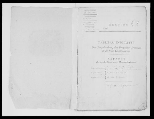 état de section