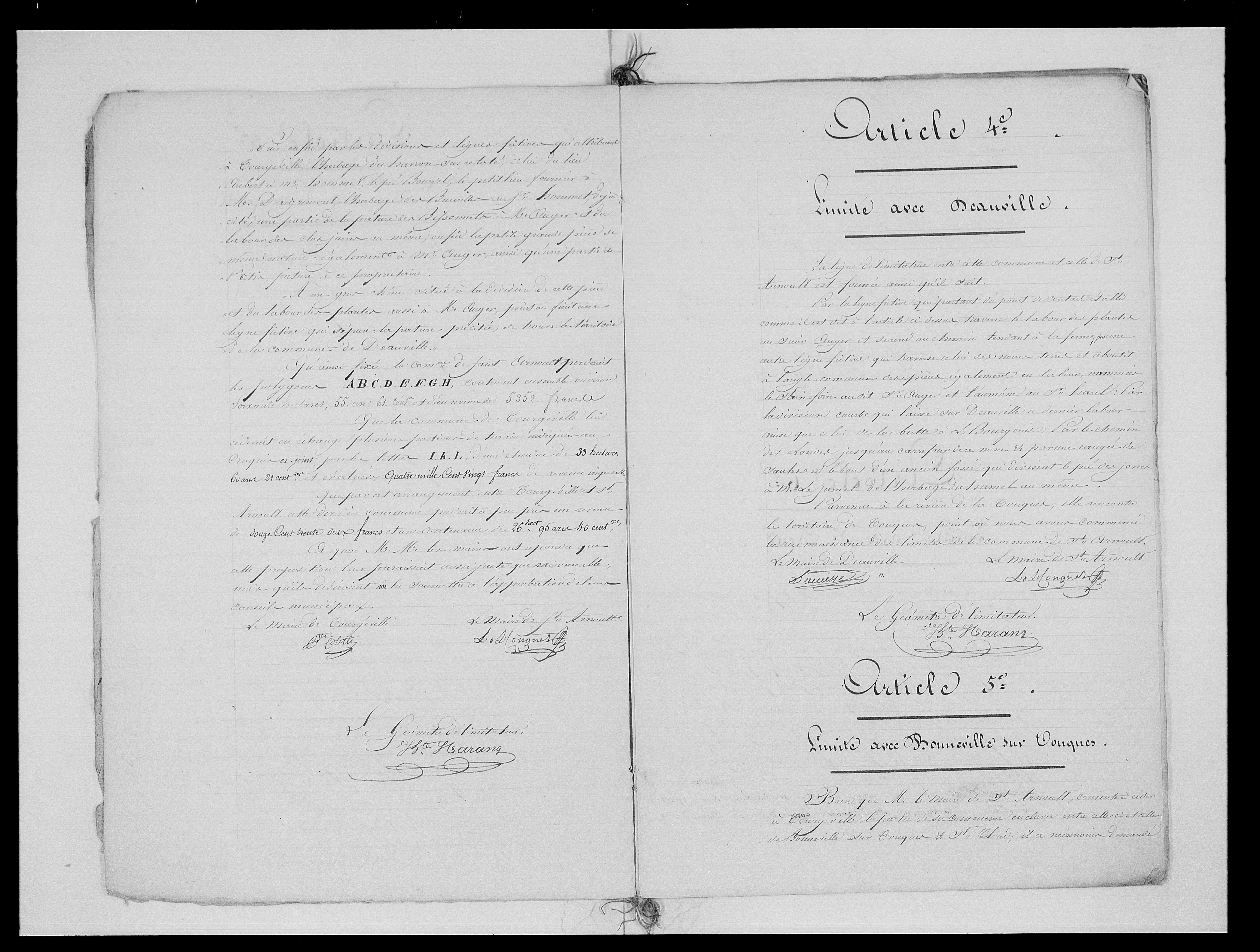 Procès-verbal de délimitation du territoire