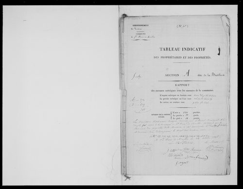 état de section (1825)