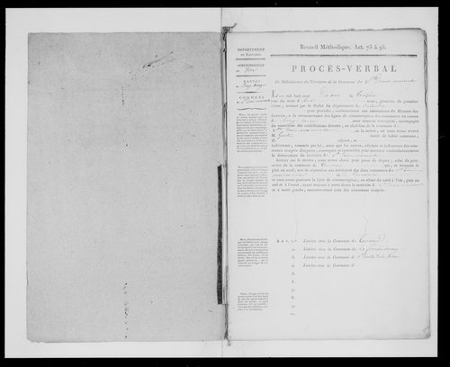 Procès-verbal de délimitation du territoire