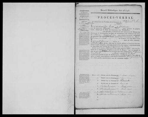 Procès-verbal de délimitation du territoire