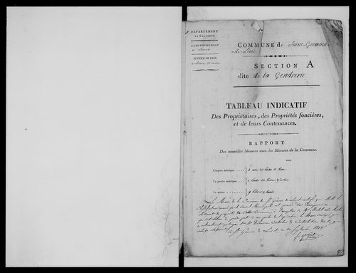 état de section